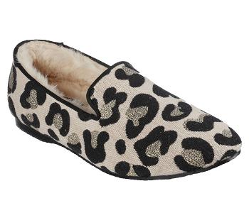 Beige / Black Skechers Cleo Cozy Loafer | 6417G_USA