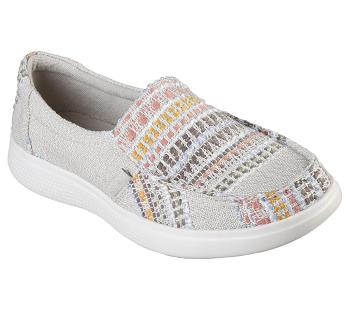 Beige / Multicolor Skechers BOBS Skipper - Beach Crush | 6604A_USA