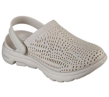 Beige Skechers Foamies: GOwalk 5 - Harmony | 15713_USA
