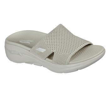 Beige Skechers GO WALK Arch Fit - Worthy | 5380A_USA