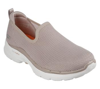 Beige Skechers GOwalk 6 - Clear Virtue | 7347B_USA