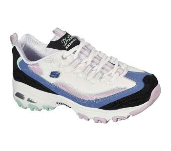 Black / Blue Skechers D'Lites - Varsity Spirit | 1673X_USA