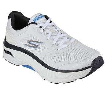 Black / Blue Skechers Max Cushioning Arch Fit - Switchboard | 6350L_USA
