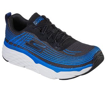 Black / Blue Skechers Max Cushioning Elite - Brilliant | 6139P_USA