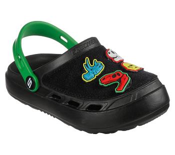 Black / Green Skechers Swifters - Dino-Bits | 77530_USA