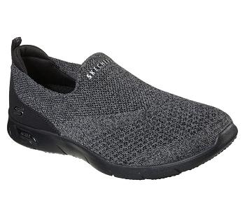 Black / Grey Skechers Arch Fit Refine - Don't Go | 42240_USA