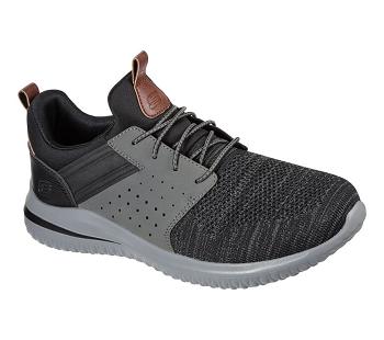 Black / Grey Skechers Delson 3.0 - Cicada | 7375D_USA