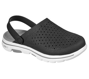 Black / Grey Skechers Foamies: GOwalk 5 - Astonished | 4107Q_USA