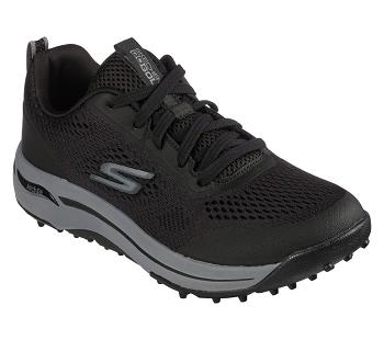 Black / Grey Skechers GO GOLF Arch Fit - Status | 3967B_USA