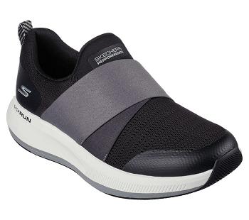 Black / Grey Skechers GOrun Pulse - Bold Venture | 6248L_USA