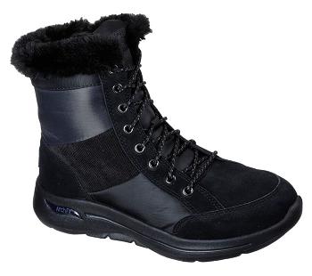 Black / Grey Skechers GOwalk Arch Fit - Conquer | 1191G_USA