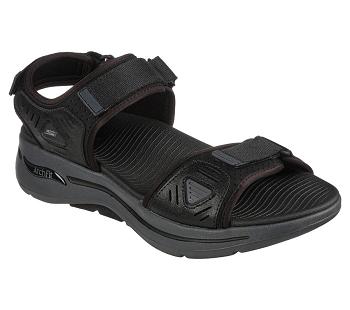 Black / Grey Skechers GOwalk Arch Fit | 6358L_USA
