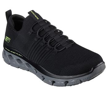Black / Grey Skechers Glide-Step Flex | 6662L_USA