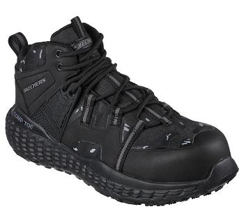 Black / Grey Skechers Monster SR Comp Toe | 5236S_USA