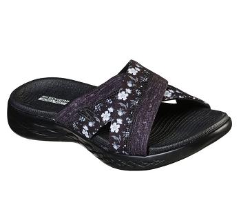 Black / Grey Skechers On-the-GO 600 - Blooms | 4742S_USA