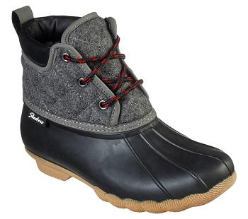 Black / Grey Skechers Pond - Lil Puddles | 2102B_USA