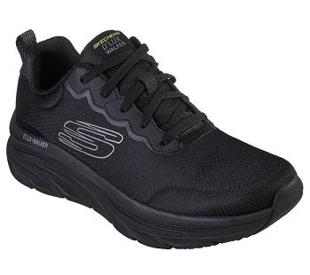Black / Grey Skechers Relaxed Fit: D'Lux Walker - Scrambler | 5864L_USA