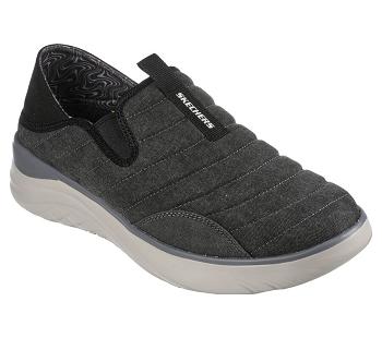 Black / Grey Skechers Relaxed Fit: Glassell - Milroy | 70645_USA