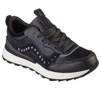 Black / Grey Skechers Sunny Street - Leatherette | 6474A_USA