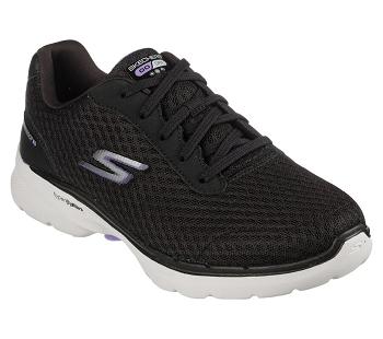Black / Lavender Skechers GO WALK 6 - Venecia | 2473P_USA
