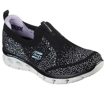 Black / Lavender Skechers Glide-Step Flex | 4799B_USA