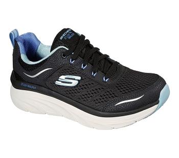 Black / Light Blue Skechers Relaxed Fit: D'Lux Walker - Infinite Motion | 6894W_USA