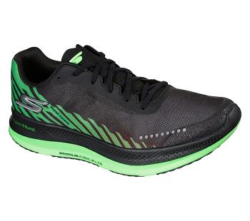 Black / Light Green Skechers GO RUN Razor Excess | 4839P_USA