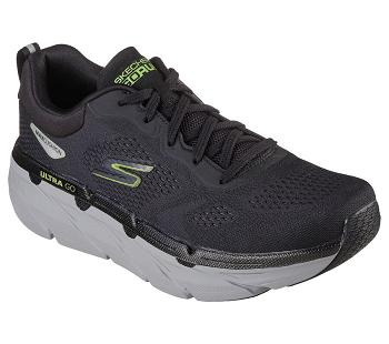 Black / Light Green Skechers Max Cushioning Premier - Perspective | 6287G_USA