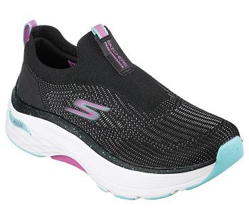 Black / Light Turquoise Skechers Max Cushioning Arch Fit - Myrona | 69730_USA