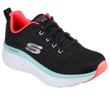 Black / Mint Skechers Relaxed Fit: D'Lux Walker - Fresh Finesse | 3373E_USA