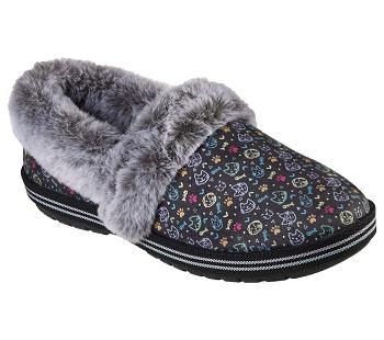 Black / Multicolor Skechers BOBS Too Cozy - Blizzard Bits | 6326L_USA