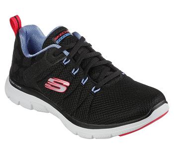 Black / Multicolor Skechers Flex Appeal 4.0 - Elegant Ways | 18730_USA