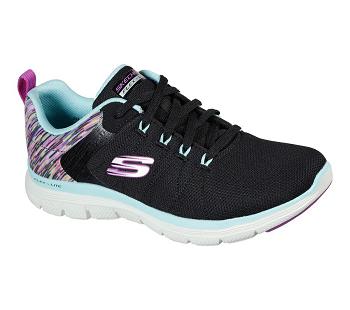 Black / Multicolor Skechers Flex Appeal 4.0 - Dream Easy | 79940_USA