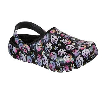 Black / Multicolor Skechers Foamies: Footsteps - Chill Summer | 1421D_USA
