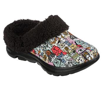 Black / Multicolor Skechers Foamies: GO WALK 5 - Dogs for Life | 6442R_USA