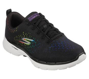 Black / Multicolor Skechers GOwalk 6 - Vibrant Energy | 74220_USA