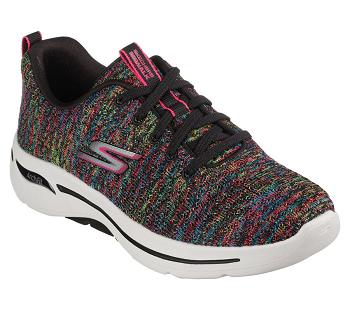 Black / Multicolor Skechers GOwalk Arch Fit - Glee | 6548B_USA