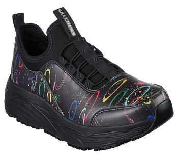 Black / Multicolor Skechers Max Cushioning Elite SR - Serotina | 3696W_USA