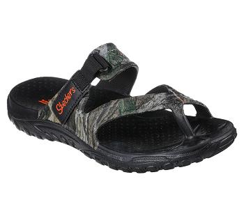 Black / Multicolor Skechers Mossy Oak Foamies: Reggae - Fascinated | 4376L_USA
