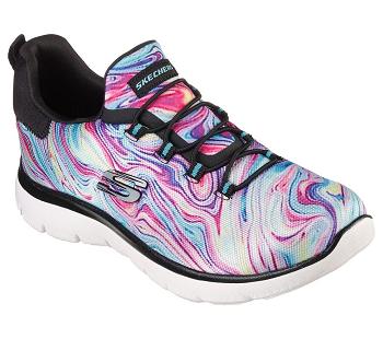 Black / Multicolor Skechers Summits - Brilliant Dreamer | 76230_USA