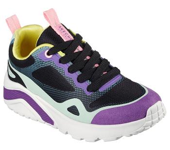 Black / Multicolor Skechers Uno Lite - Color Pops | 6295P_USA