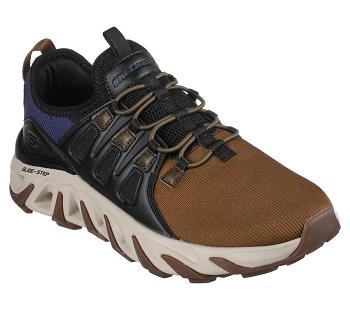 Black / Olive Skechers Relaxed Fit: Flex Conway - Osley | 1418L_USA