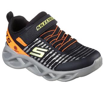 Black / Orange Skechers Twisty Brights - Novlo | 1245D_USA