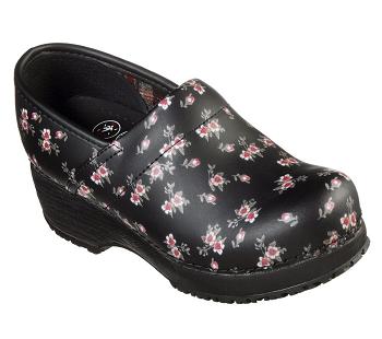 Black / Pink Skechers Clog SR - Candaba | 5146A_USA