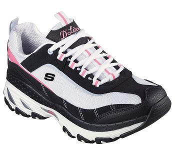 Black / Pink Skechers D'Lites Arch Fit - Naturalist | 5198A_USA