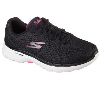 Black / Pink Skechers GO WALK 6 - Iconic Vision | 5598L_USA
