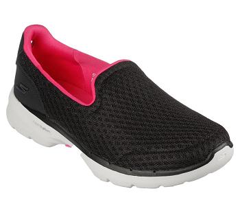 Black / Pink Skechers GOwalk 6 - Big Splash | 73198_USA
