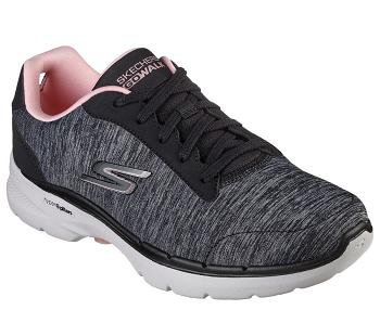 Black / Pink Skechers GOwalk 6 - Magic Melody | 7409Q_USA