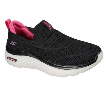 Black / Pink Skechers GOwalk Hyper Burst - Solar Winds | 75190_USA