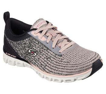 Black / Pink Skechers Glide-Step Sport - Head Start | 2123D_USA